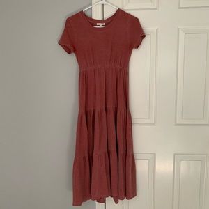 Sundry Anthropologie Tiered Midi Dress